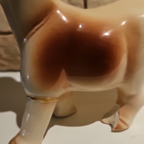 Charming Ceramic Cow Figurine - Brown and Cream - Picture 7 of 7